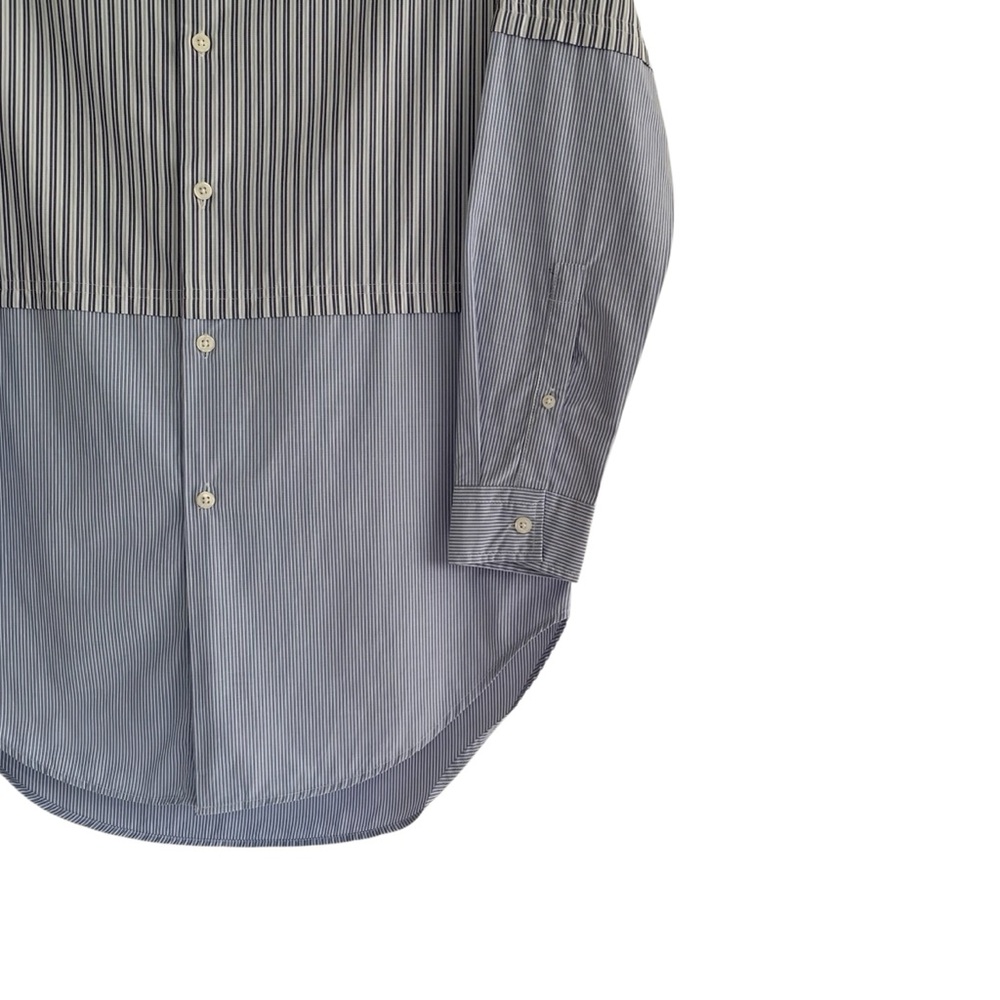 ASOS Blue Ticking Stripe Boyfriend Shirt Dress - Picture 7 of 9